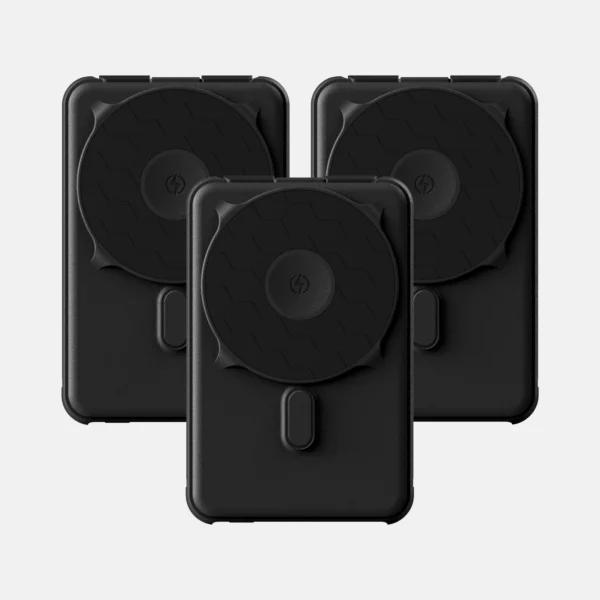 Magnetic Power Bank 3 Pack Matte Black