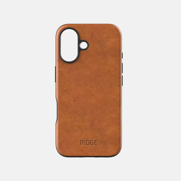 Iphone 16 Tobacco Brown Leather Case Only