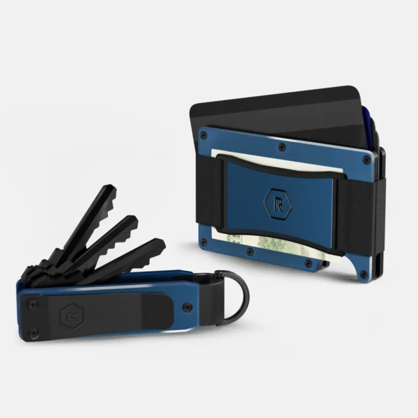 Ridge Wallet Alpine Navy - Full Kit / Mag Safe / Cash Strap