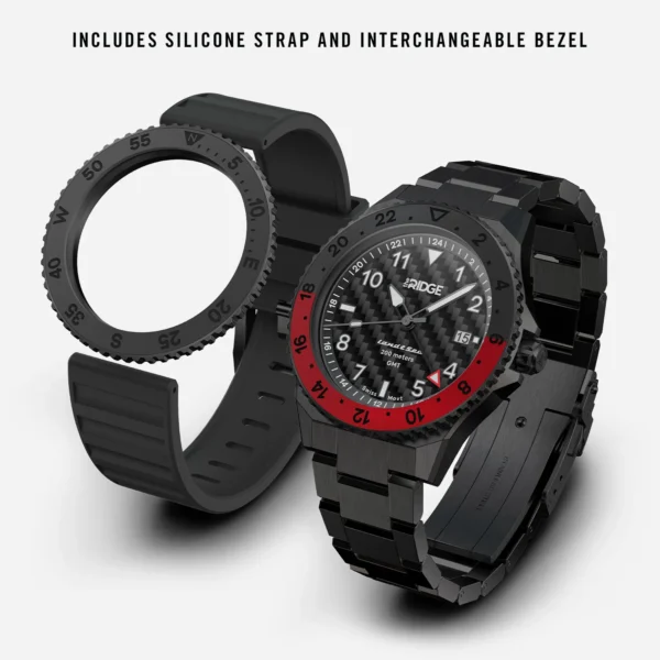 Land & Sea GMT Watch 42mm -  Carbon Fiber 3k - Image 2