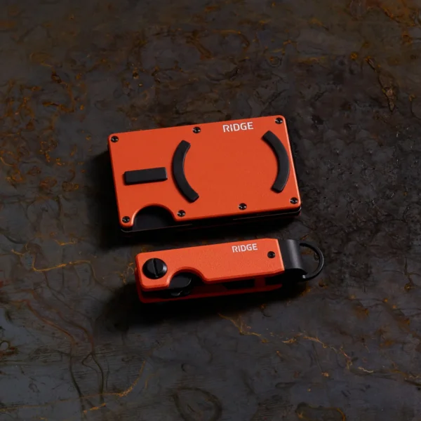 Ridge Wallet Basecamp Orange – Full Kit / Classic / Add Money Clip - Image 3