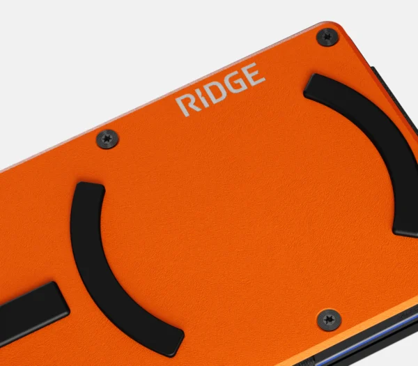 Ridge Wallet Basecamp Orange – Wallet Only / Mag Safe / Cash Strap - Image 3