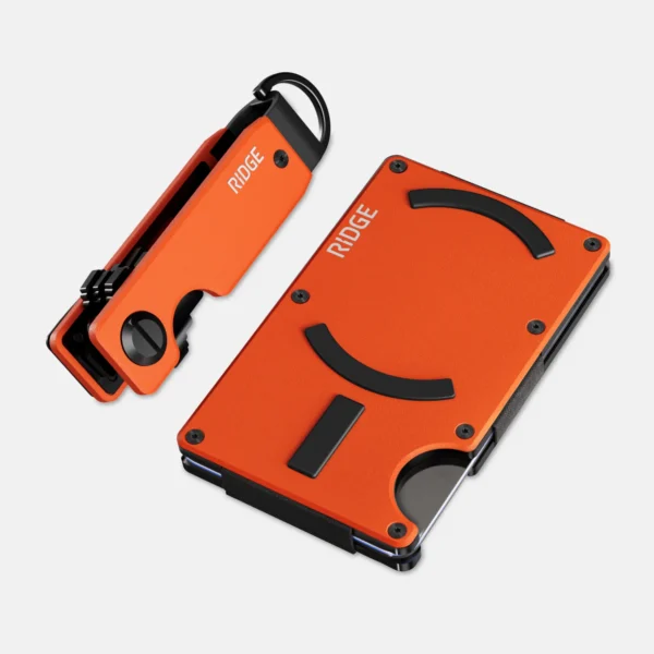 Ridge Wallet Basecamp Orange – Full Kit / Classic / Add Money Clip - Image 2