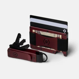 Ridge Wallet Oxblood – Full Kit / Classic / Cash Strap