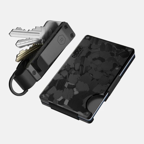 Ridge Wallet Forged Carbon – Full Kit / Mag Safe / Add Money Clip