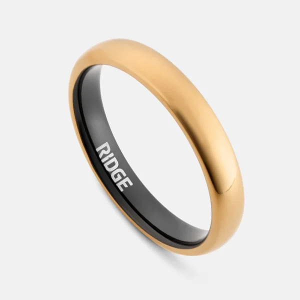 4mm Rounded 24K Gold Tungsten