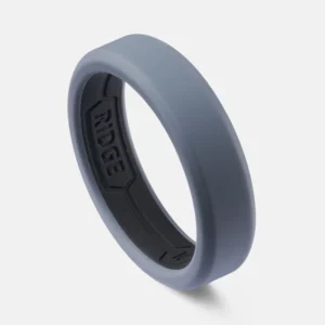 Ring 6mm-silicone gunmetal