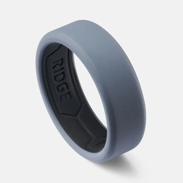 Ring 8mm-silicone gunmetal
