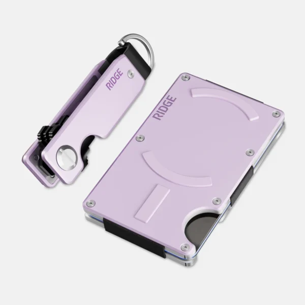 Ridge Wallet Lavender – Full Kit / Mag Safe / Cash Strap - Image 3