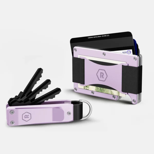 Ridge Wallet Lavender – Full Kit / Mag Safe / Cash Strap