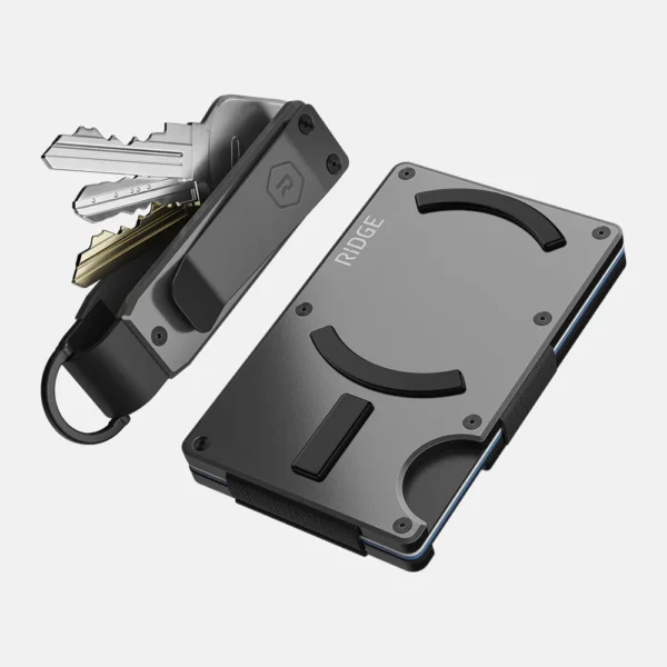 Ridge Wallet Gunmetal - Full Kit / Classic / Cash Strap