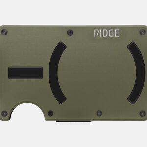 Ridge Wallet Matte Olive – Wallet Only / Mag Safe / Add Money Clip