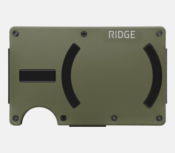 Ridge Wallet Matte Olive – Wallet Only / Mag Safe / Add Money Clip