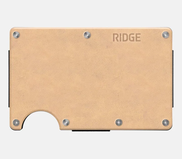 Ridge Wallet Natural Leather – Full Kit / Classic / Add Money Clip - Image 2