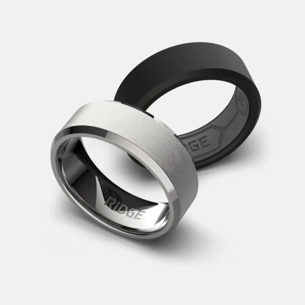 8mm Beveled Platinum - Image 3