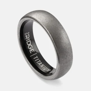 6mm Rounded Stonewashed Titanium