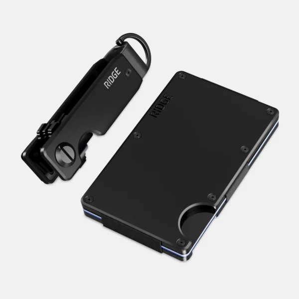 Ridge Wallet Royal Black – Full Kit / Classic / Cash Strap