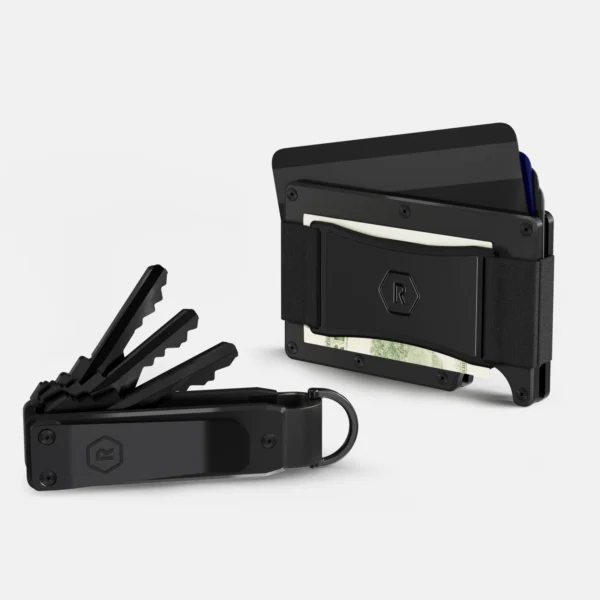 Ridge Wallet Royal Black – Full Kit / Classic / Cash Strap - Image 3