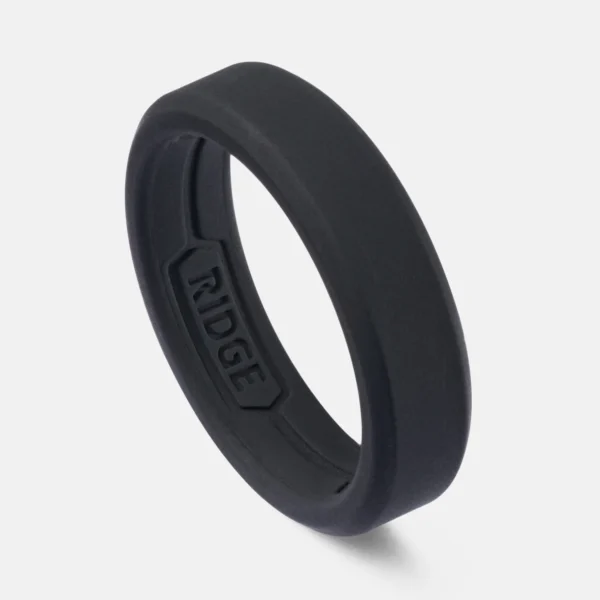 Ring 6mm-silicone royal-black