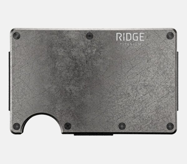 Ridge Wallet Stonewashed Titanium – Wallet Only / Classic / Add Money Clip - Image 3
