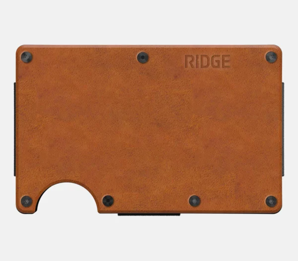 Ridge Wallet Tobacco Brown Leather – Wallet Only / Mag Safe / Cash Strap