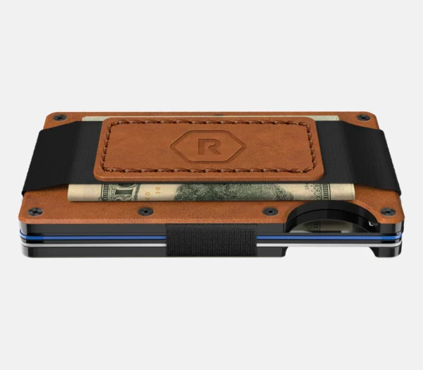 Ridge Wallet Tobacco Brown Leather – Wallet Only / Mag Safe / Cash Strap - Image 3