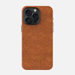 Iphone 15 Pro Max  Tobacco Brown Leather