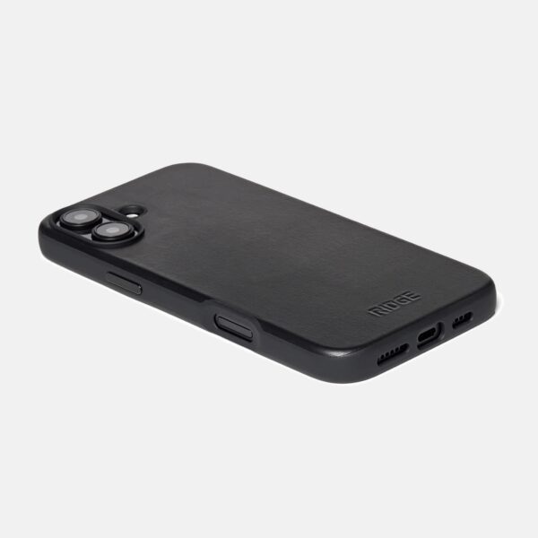 Iphone 16 Plus Midnight Black Leather Case Only - Image 3