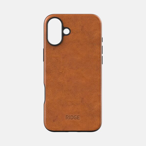 Iphone 16 Plus Tobacco Brown Leather Case Only