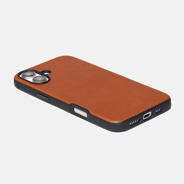 Iphone 16 Plus Tobacco Brown Leather Case Only - Image 2