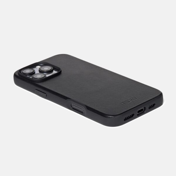 Iphone 16 Pro Max Midnight Black Leather Case Only - Image 3