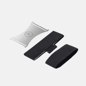 Cash Strap Plate Silver Elastic