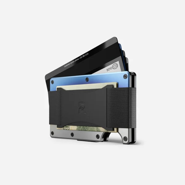 Ridge Wallet Burnt Titanium – Full Kit / Mag Safe / Cash Strap - Image 3