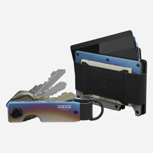 Ridge Wallet Burnt Titanium – Full Kit / Mag Safe / Cash Strap - Image 2