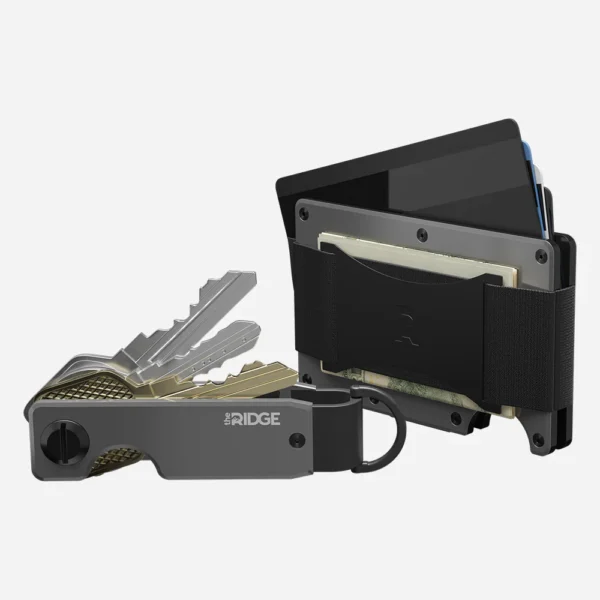 Ridge Wallet Gunmetal - Full Kit / Classic / Cash Strap - Image 2