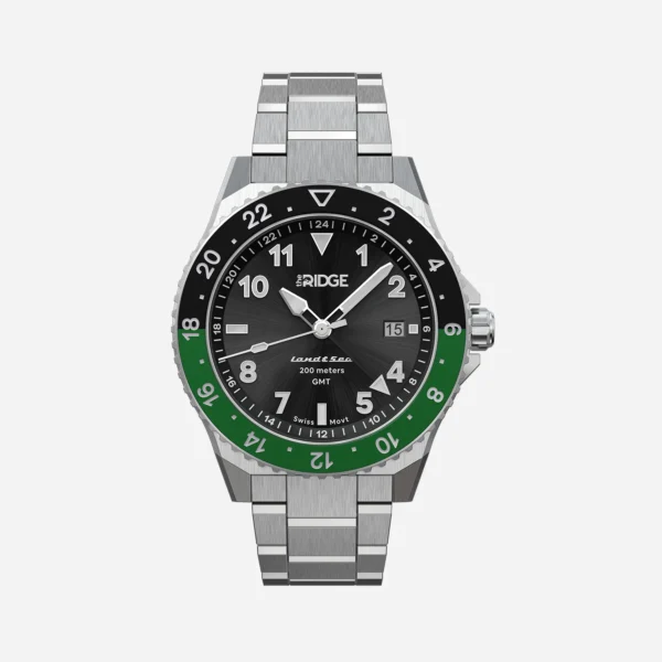 Land & Sea GMT Watch 42mm - Royal Black