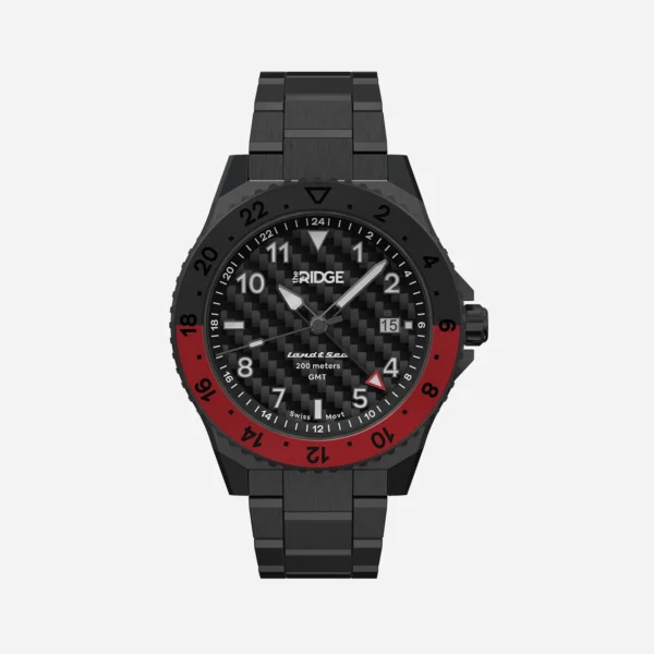 Land & Sea GMT Watch 42mm -  Carbon Fiber 3k